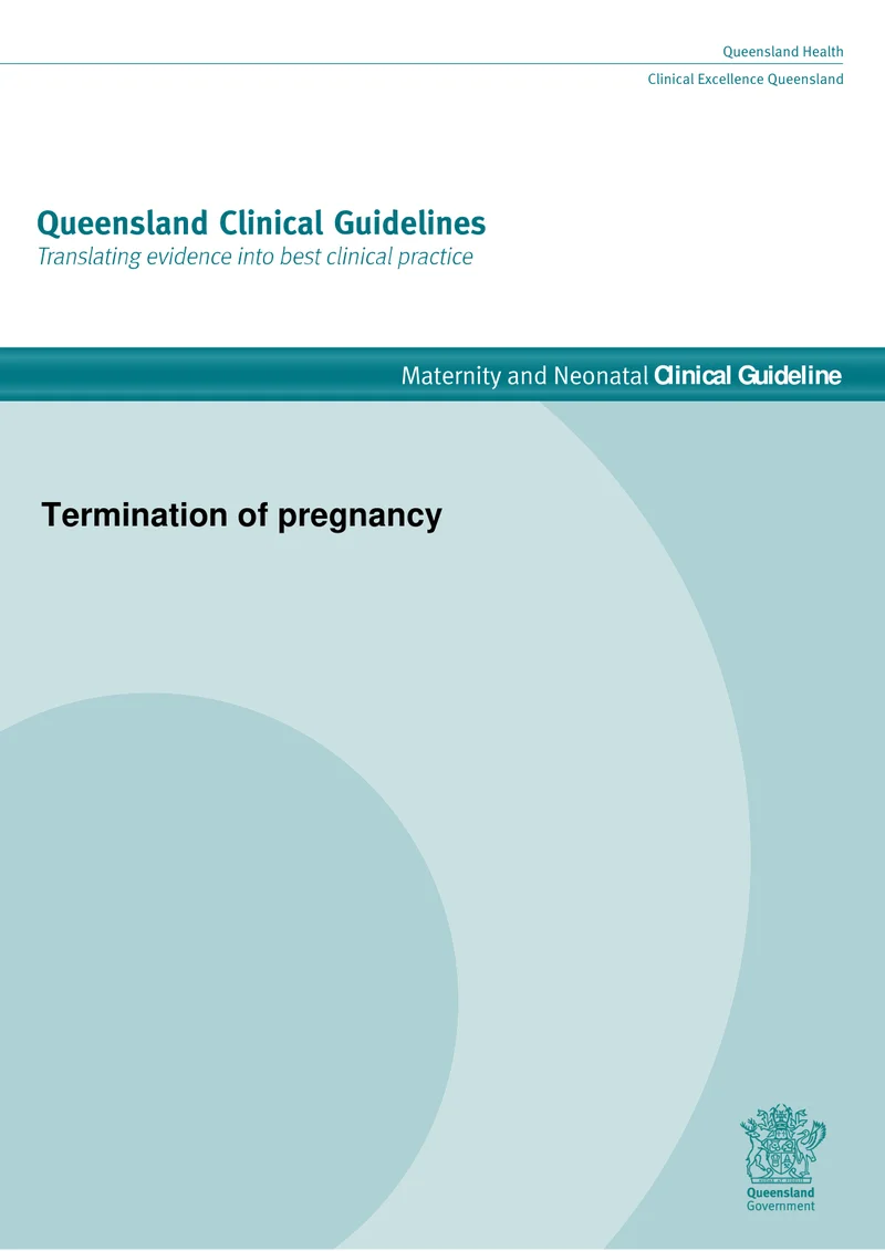 QLD：终止妊娠临床指南（2022）