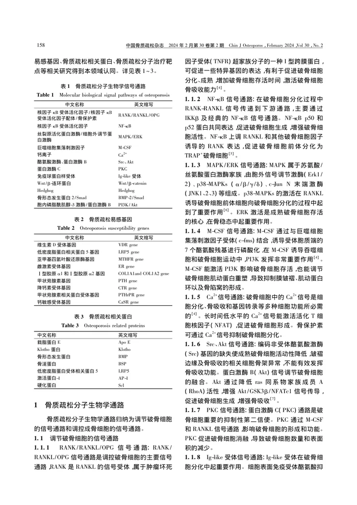 骨质疏松分子生物学研究专家共识