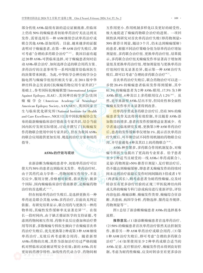 抗癫痫发作药物联合使用中国专家共识