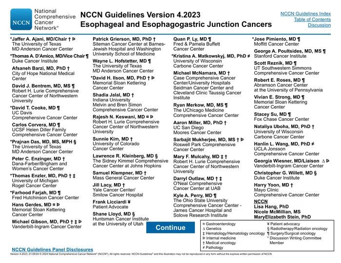 _（2023.V4）NCCN临床实践指南：食管和食管胃交界部癌