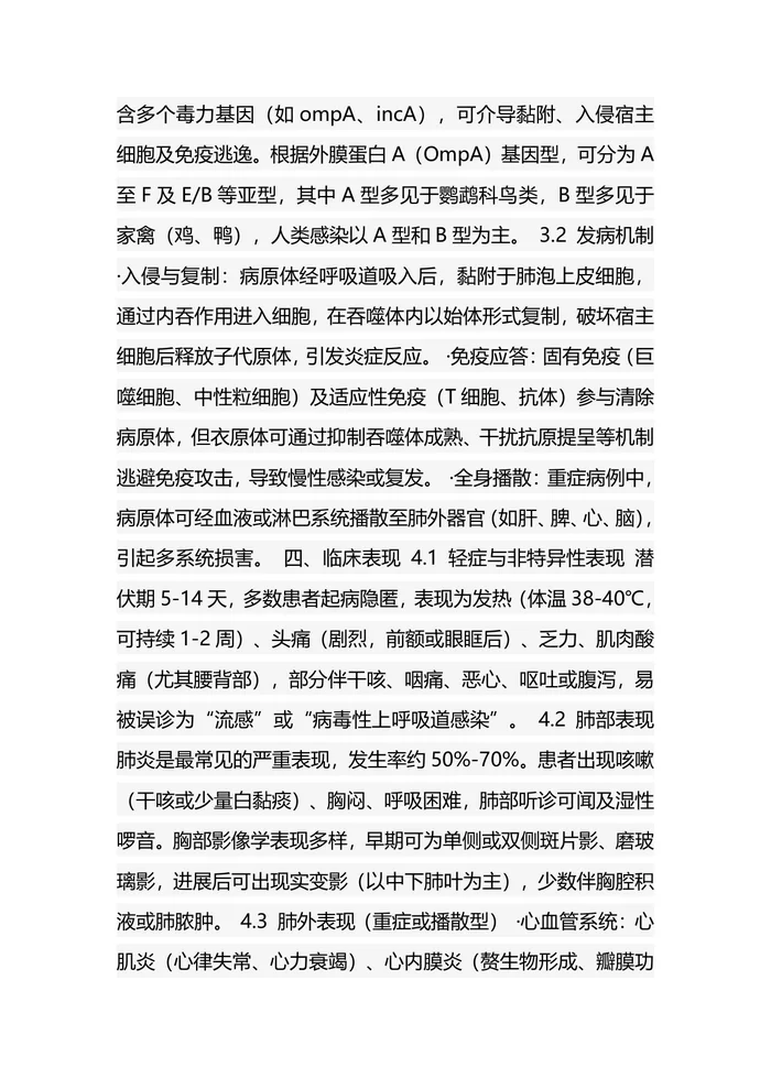 鹦鹉热诊疗中国专家共识（2025）