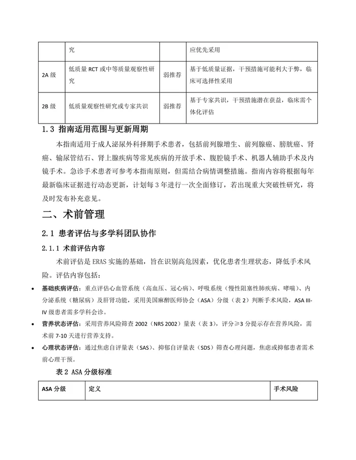 泌尿外科加速康复外科应用指南2025版