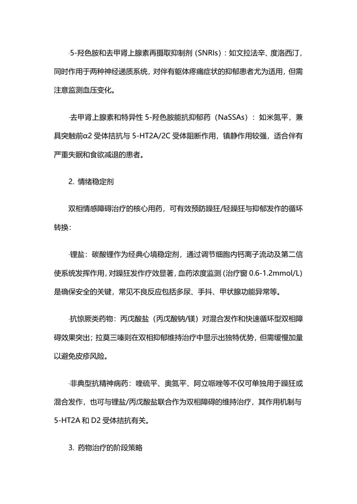 2025心境障碍的治疗指南
