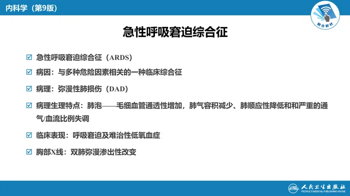 第十四章  急性呼吸窘迫综合征