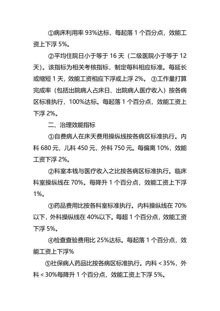 医院体检中心薪资制度框架内绩效考核方案