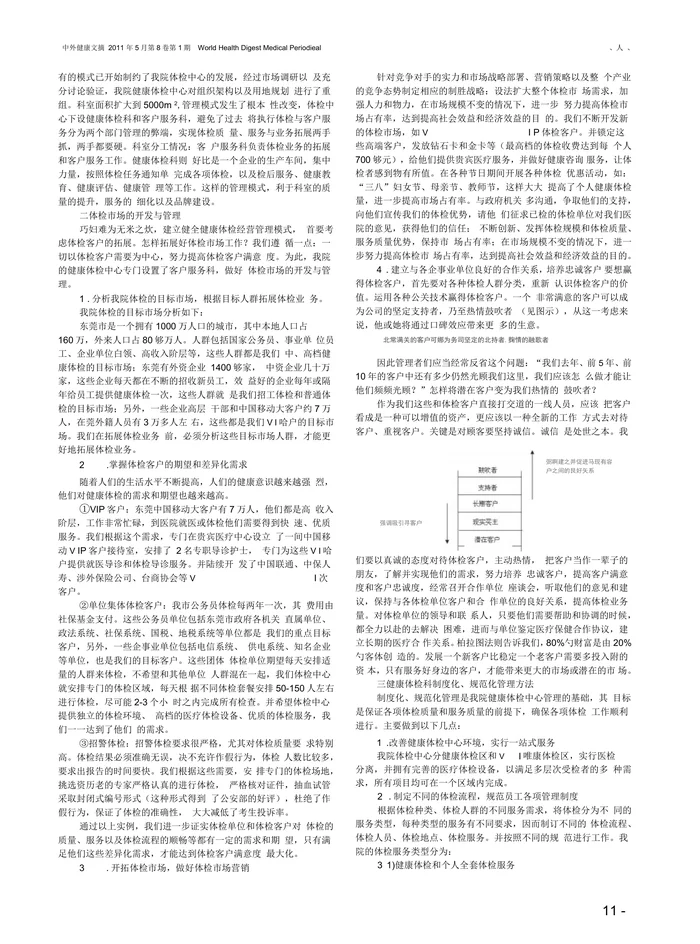 我院健康体检中心经营管理模式探讨