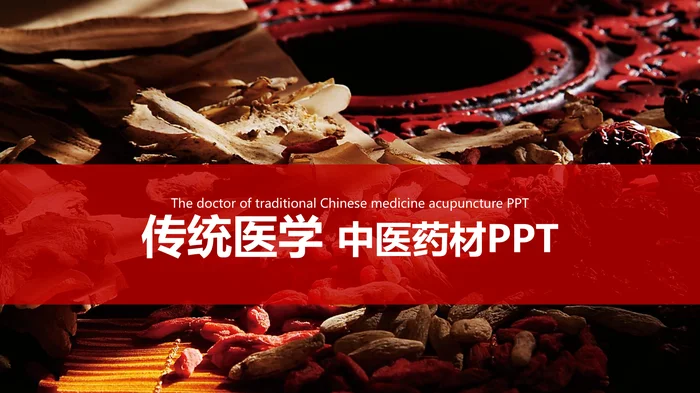 传统医学 中医药材PPT